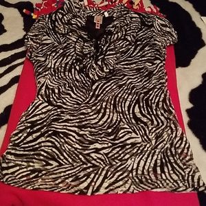 2 dressy ruffled blouses